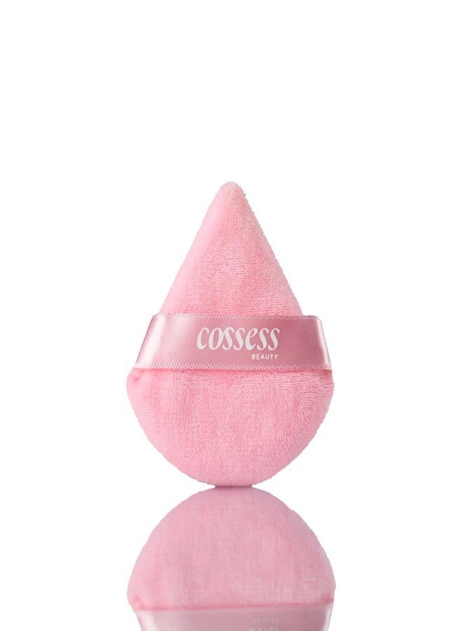 Cossess Beauty Triangle Puff | With Perforated Case | Travel Friendly | Wet and Dry Application Of Makeup | Reusable | Triangle Powder Puff - Image 3