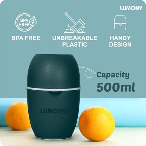 LUMONY Juicer For Home LUMONY® Manual Hand Press Juicer Manual citrus juicer Orange Juice manual juicers for fruits Citrus Press Hand squeezer and Vegetable (Green) - Image 5