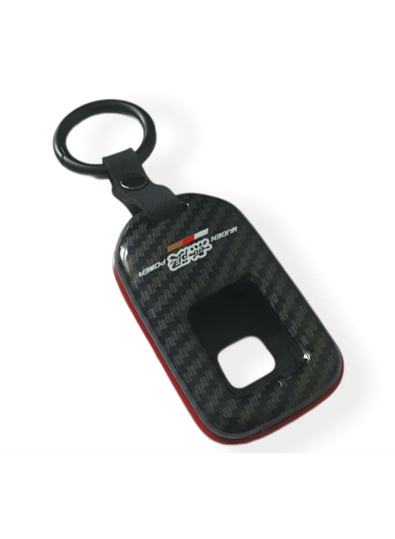 Mugen ABS Carbon Effect Key Fob Cover Case for Honda Civic 2014-2022 - Image 1