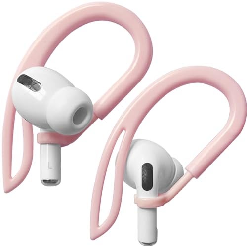 YINVA Ear Hooks Compatible with Apple AirPod All Models [Multi-Dimensional Adjustable] Holder Accessories for Ear Buds Pro Earphones (Pink) - Image 1