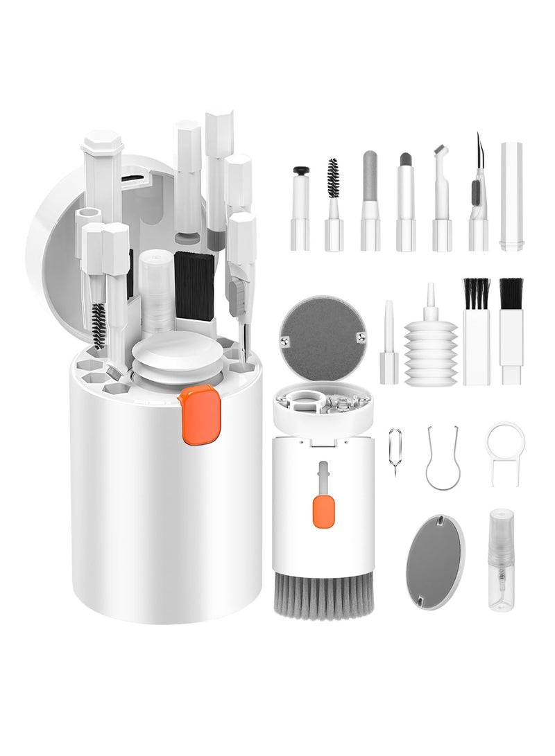 20 in 1 Multi-purpose Cleaning Kit for Electronic Devices, Keyboard Cleaning Brush, Headphone Cleaning Kit for Cleaning Laptops, Keyboards, Earbuds, Cameras, Cell Phones - Image 1