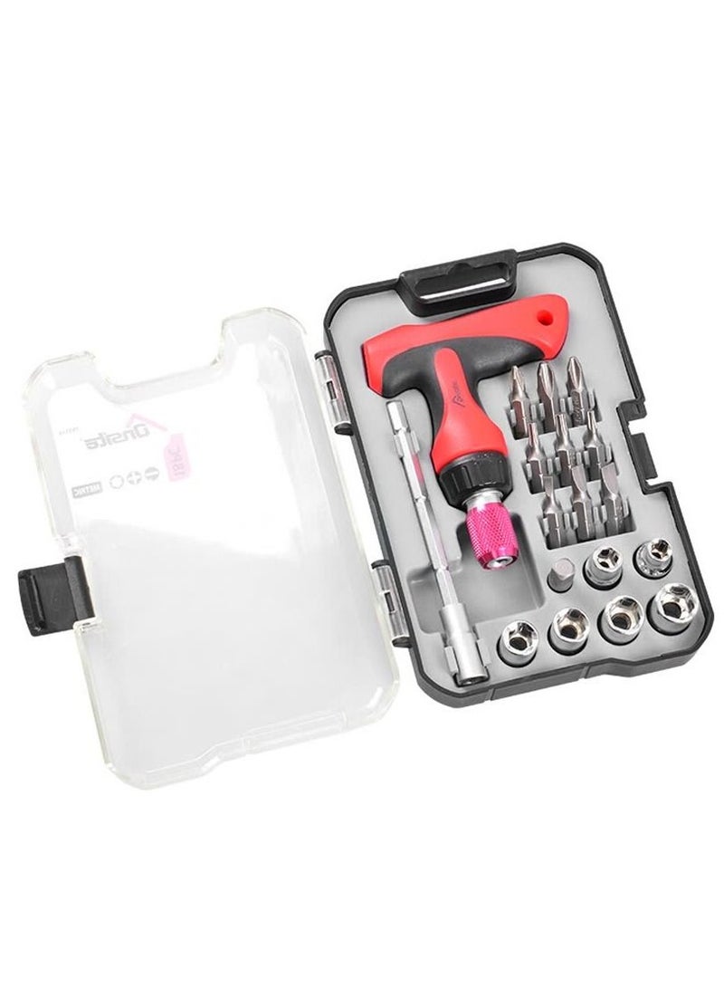 OnSite 18-Piece Mini T-Driver Ratchet Set Multicolor - Image 3