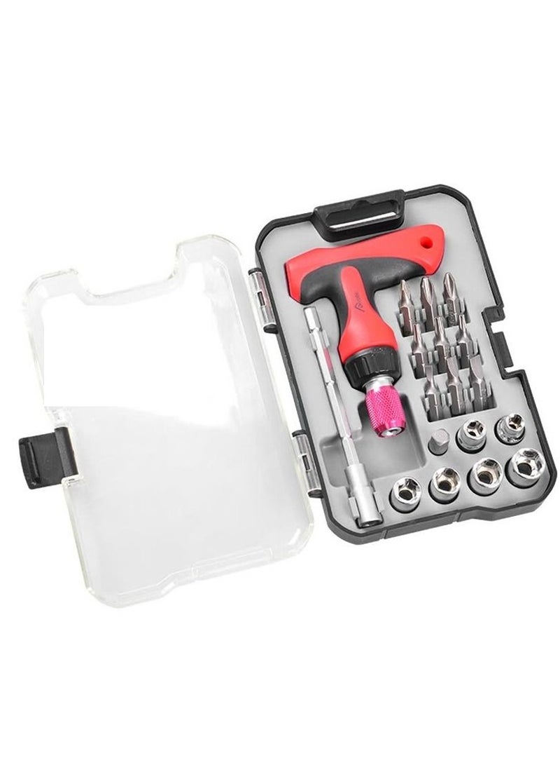 OnSite 18-Piece Mini T-Driver Ratchet Set Multicolor - Image 2