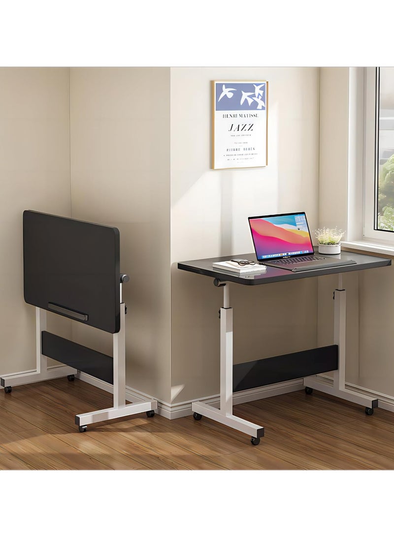 DubaiGallery Rolling Desk Adjustable Height,Rolling Computer Cart,Portable Laptop Desk,Small Adjustable Home Office Desk,Rolling Laptop Desk,Small Portable Desk  - Image 4