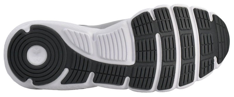 Under Armour Men's Charged Assert 9, Mod Gray (101)/White, 8 X-Wide US - Image 4