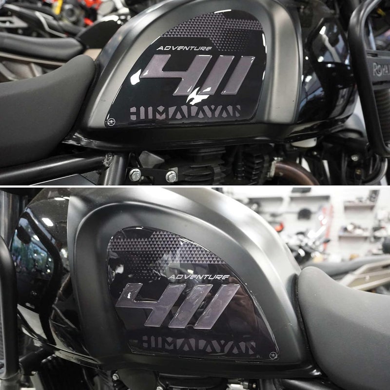 labelbike ملصقات حماية وتزيين جانبية لخزان الدراجة النارية متوافقة مع رويال إنفيلد هيمالايا 411 - Image 1