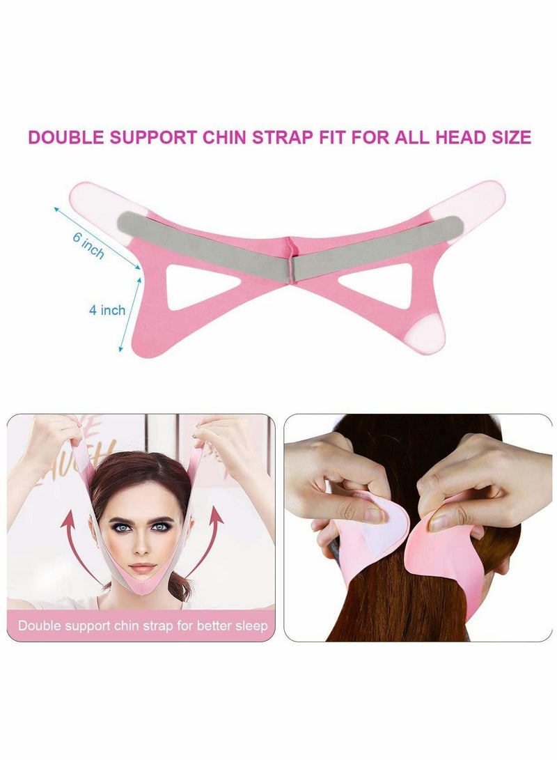 Excefore Anti Snoring Chin Strap, Comfortable Snoring Reduction Relief Snore Stopper, Breathable Adjustable Stop Snoring Head Band, Sleep Aid for Better Breath, Anti Snoring Devices for Men Women (Pink) - Image 4