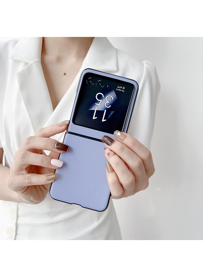 اس-توب جراب لهاتف موتورولا رازر 40 ألترا، مصنوع من الجلد بلون سادة - Image 3