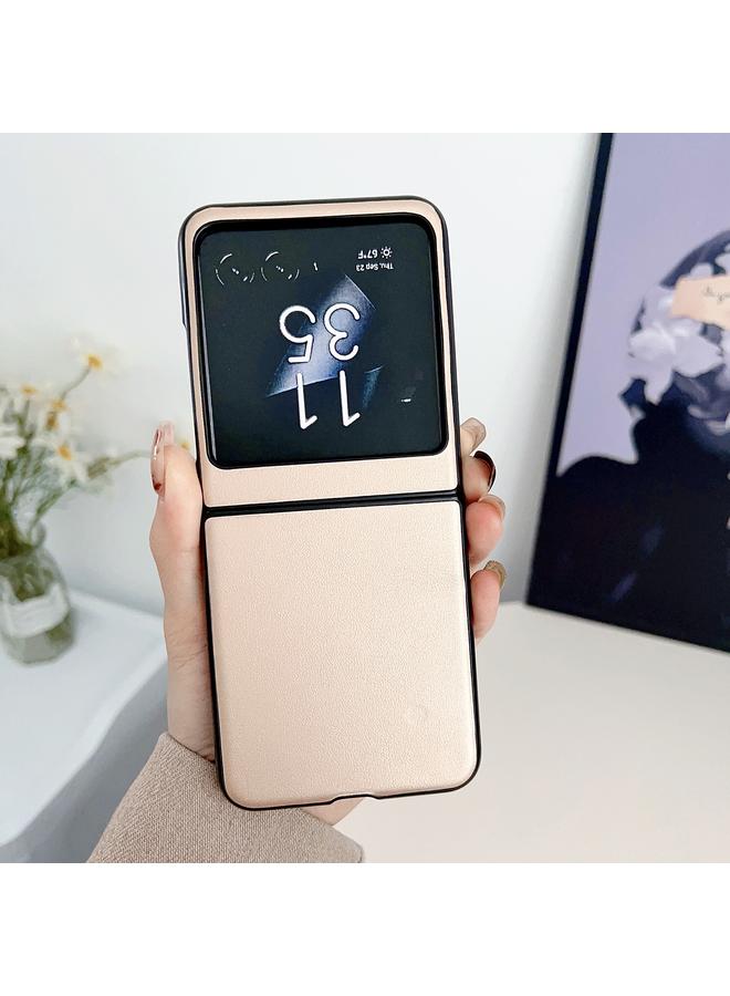 اس-توب جراب لهاتف موتورولا رازر 40 ألترا، مصنوع من الجلد بلون سادة - Image 2