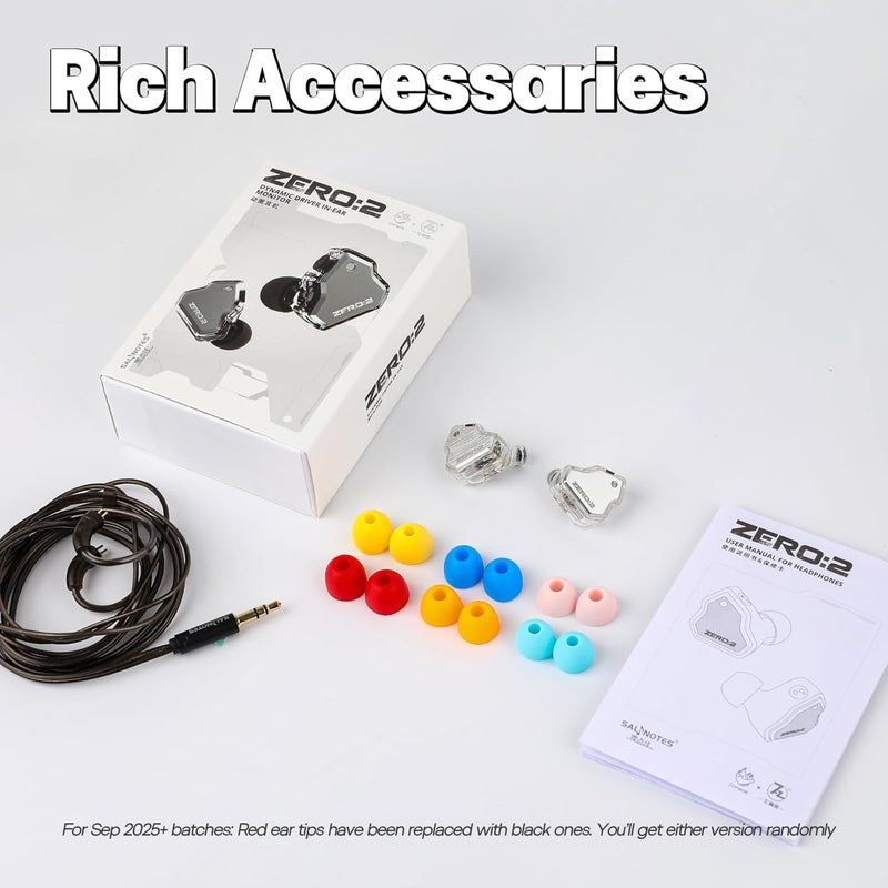 Linsoul 7Hz x Crinacle Zero:2 in Ear Monitor, Updated 10mm Dynamic Driver IEM, Wired Earbuds Earphones, Gaming Earbuds, with OFC IEM Cable for Musician (with MIC, Blue) - Image 2