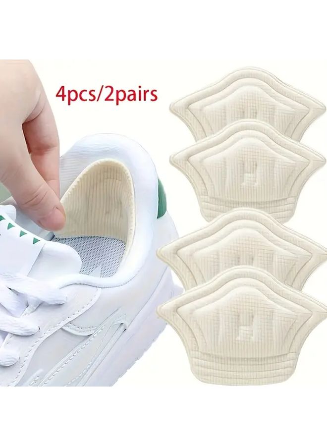 وسائد قوس بيضاء 4 قطع داعمة مريحة للكعب للقدم المسطحة والأقواس العالية - Image 3