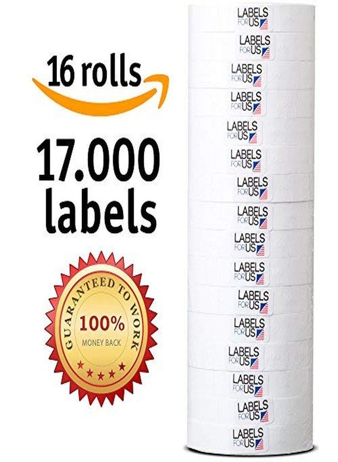 Labels for Us ملصقات طباعة متوافقة مع مونارك 1110، لفة ملصقات، أبيض - 17000 ملصق - 16 لفة - ملصقات لنا - Image 3