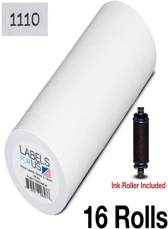 Labels for Us ملصقات طباعة متوافقة مع مونارك 1110، لفة ملصقات، أبيض - 17000 ملصق - 16 لفة - ملصقات لنا - Image 2