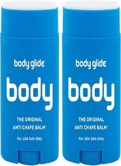 BodyGlide Body Glide Original Anti-Chafe Balm, 1.5oz, 2-pack , Blue  - Image 1