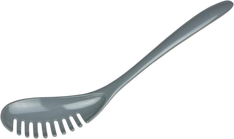 Gourmac 12Inch Melamine Pasta Server Spaghetti Fork  Strainer Gray - Image 2