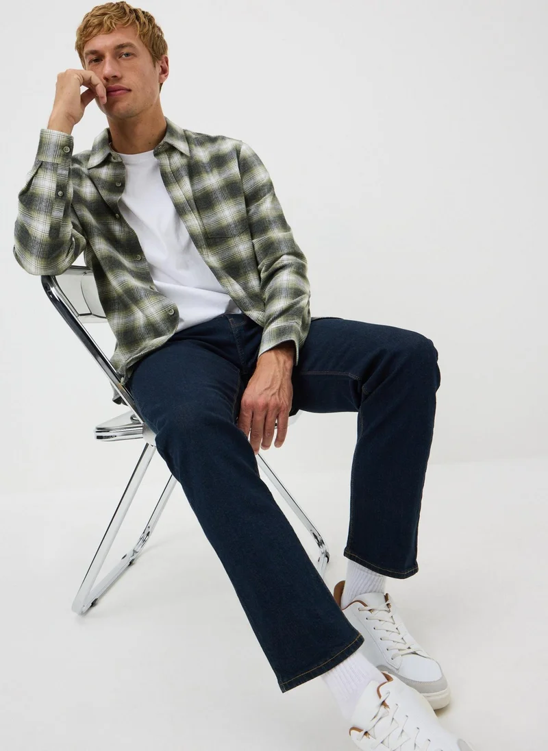 Matalan Khaki Check Flannel Shirt