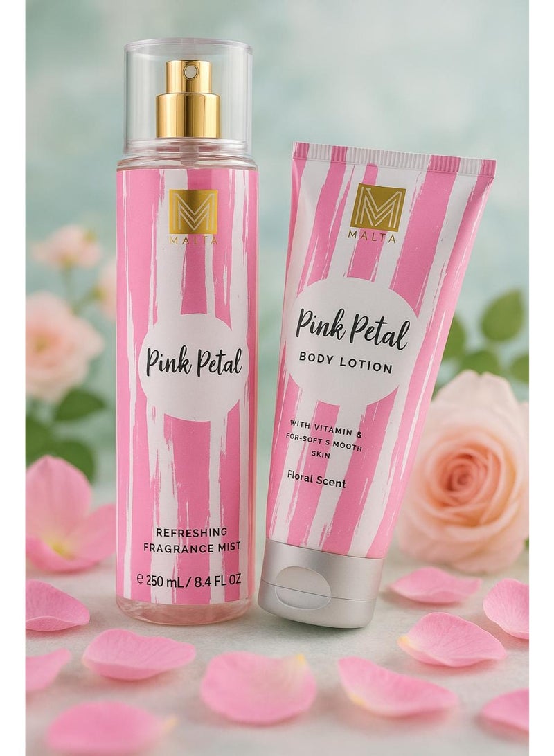 ميلانوفارما Melano Pharma - Pink Petal Body Lotion & Body Splash - Image 1