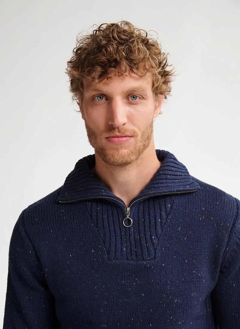 بترول اندستريز ياقة رجالية محبوكة