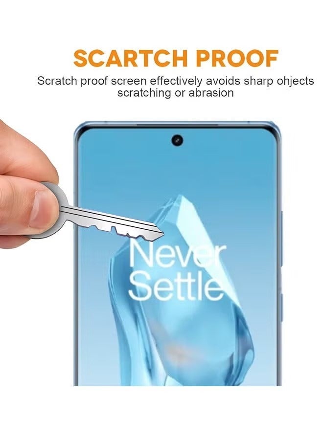 أوشن 2pcs ينطبق على oneplus 12R 5G فيلم حماية الشاشة ، 9H صلابة الزجاج الصلب ، 3D منحني قناع عالية الدقة فيلم حماية بصمات الأصابع - Image 3