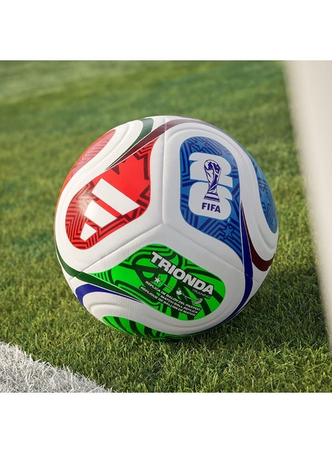 اديداس كرة قدم FIFA World Cup 26 Trionda League الرسمية مقاس 5 – كرة قدم مستوحاة من كأس العالم 2026، كرة تدريب وترفيه متينة للكبار والصغار - Image 2