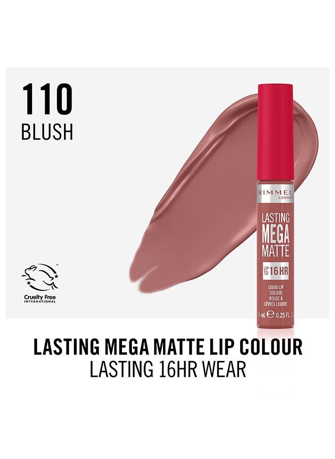 RIMMEL LONDON أحمر شفاه سائل يدوم طويلاً ميجا مات  - Image 3