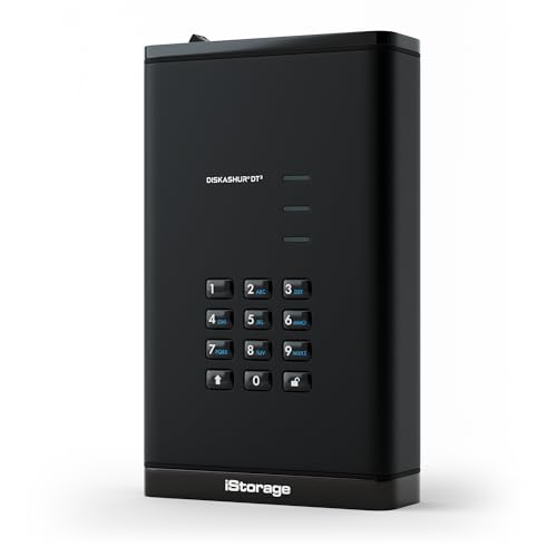 iStorage diskAshur DT3 256bit 4TB FIPS Level 3 Certified Secure encrypted Desktop Hard Drive Password Protected - Image 1