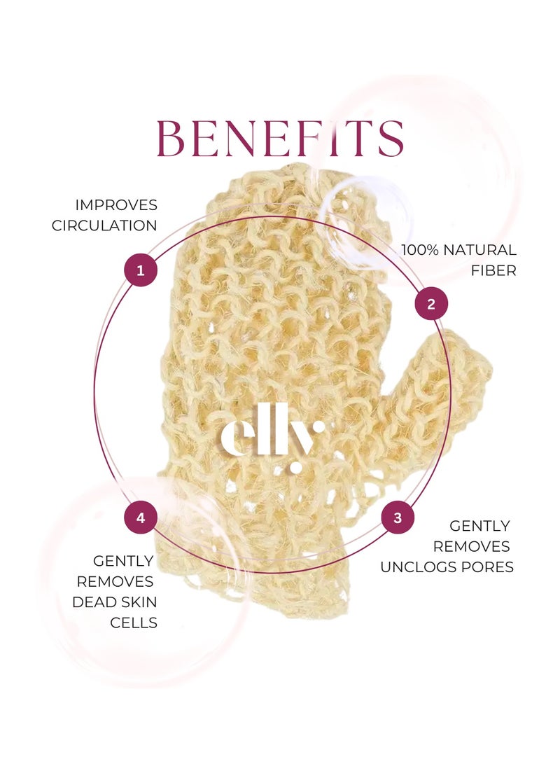 ELLY - Ramie Jute Exfoliating Glove - Image 2
