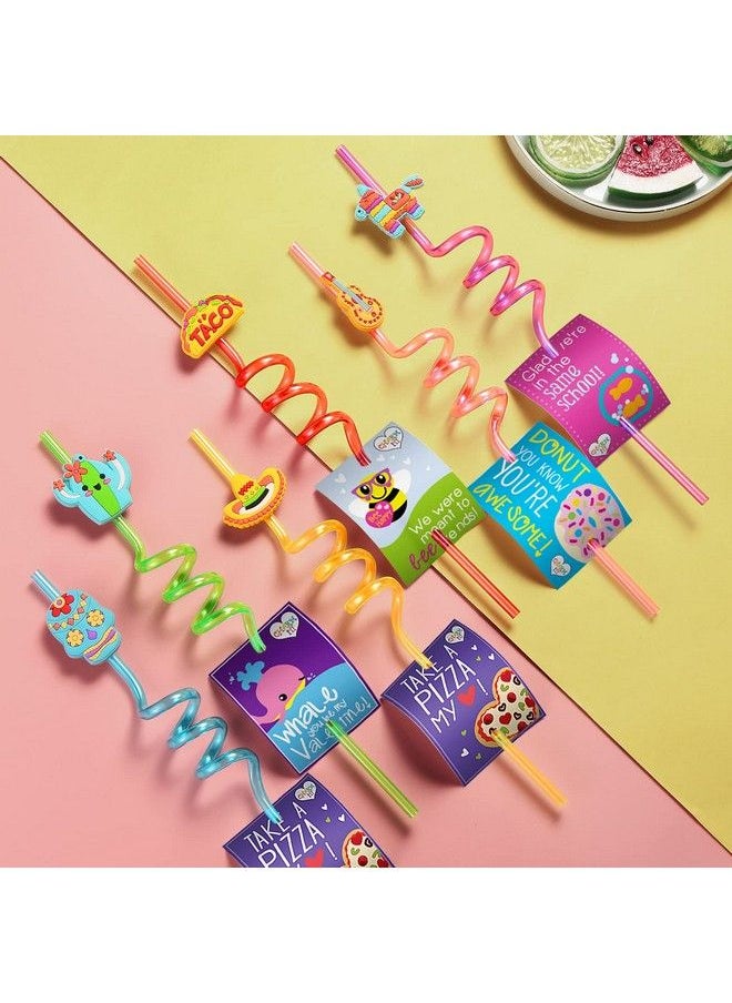FZR Legend 24 Cinco De Mayo Fiesta Party Favors Drinking Straws For Mexican Fiesta Taco Party Supplies With 2 Pcs Straws Cleaning Brush  - Image 5