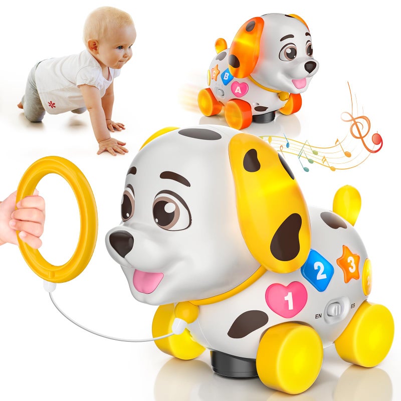 Hurdaos Baby Toys 612 Month 1st First Birthday Gift for 1 Year Old Boys Girls Musical Crawling Walking Puppy Toy 6 7 8 9 10 1218 Month Old Bilingual Learning Developmental Toy - Image 2