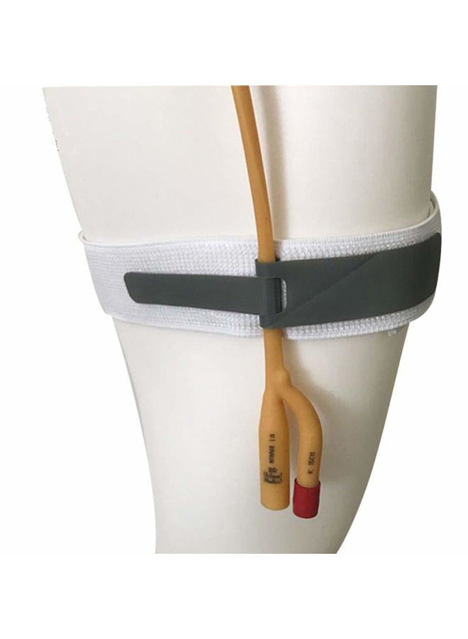 Plceo Foley Catheter Urinary Legband Holder,with Anti Slip and Irritation Silicone Grip (Grey Pack of 3) - Image 1