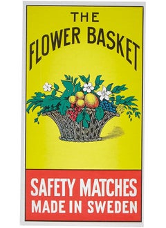 THE FLOWER BASKET The Flower Basket Safety Match Box Big Yellow 1 Pc Large Size Single, Big SMB-B  - Image 1
