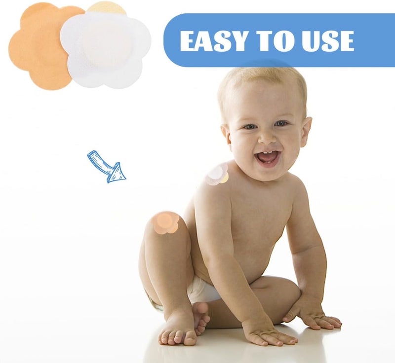 Healifty Hollow Navel Sticker Newborn Navel Patches 200pcs Breathable Belly Patches Disposable Navel Patches for Baby Belly Button Patches Baby Navel Patches Newborn Navel Sticker - Image 5