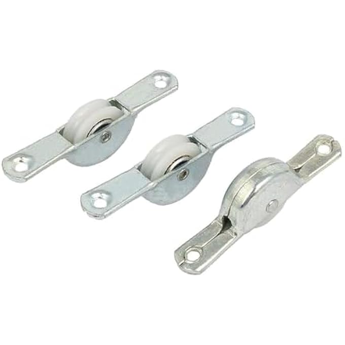 Sliding Door Window Single Plastic Roller Pulleys Wheels 55Mm Long 3Pcs(Pulegge Per Pulegge A Rulli In Plastica Per Porte Scorrevoli Per Finestre 55Mm 3Pcs