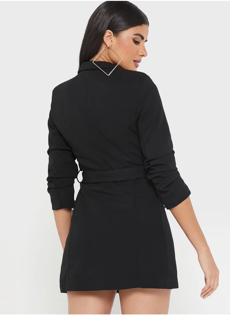 boohoo Button Detail Dress