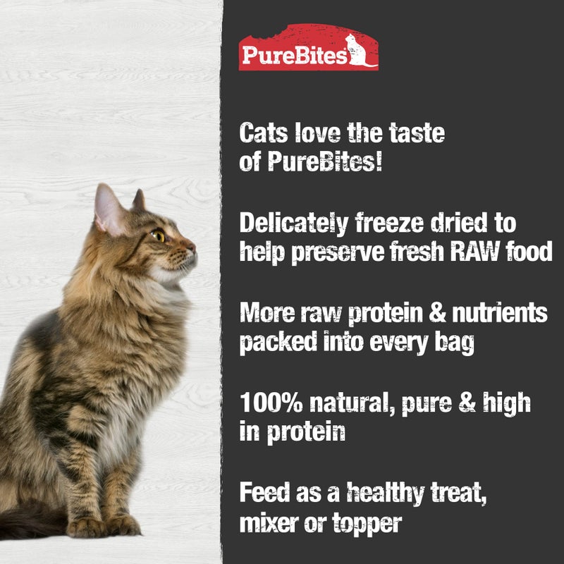 PureBites Chicken Breast Freeze Dried Cat Treats, 1 Ingredient, Made in USA, 2.3oz - Image 5
