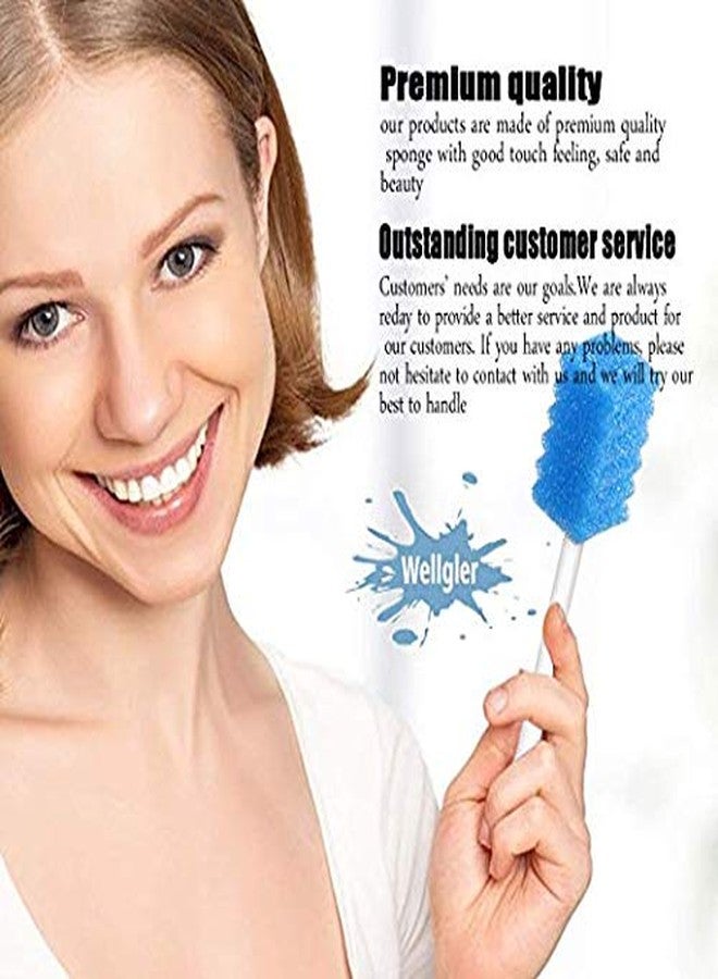 Wellgler's Oral Care Swabs Disposable- Blue 100 Counts - Image 4