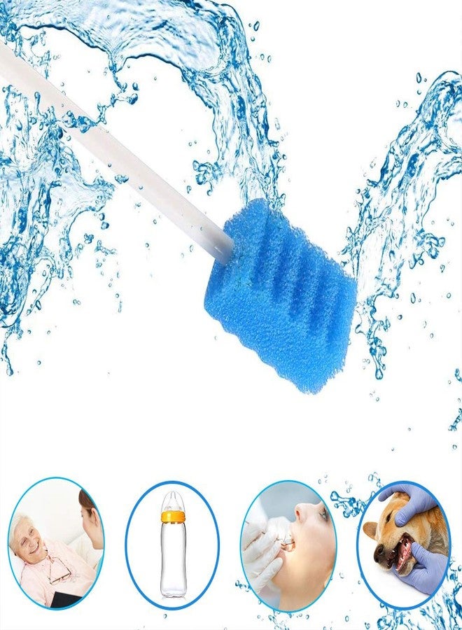 Wellgler's Oral Care Swabs Disposable- Blue 100 Counts - Image 3