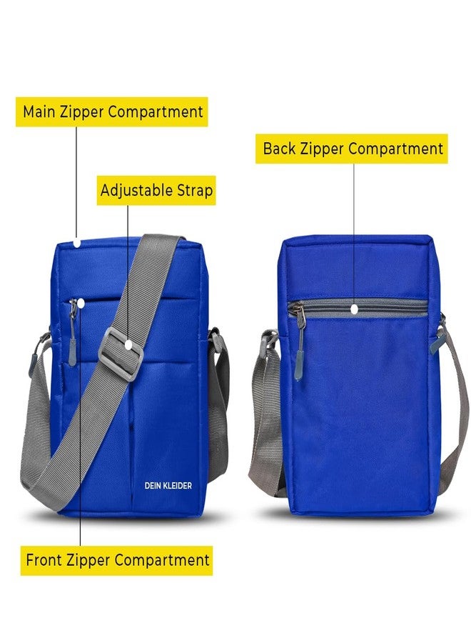 DEIN KLEIDER Unisex Nylon Sling Cross Body Travel Bag (Dark Blue) - Image 5