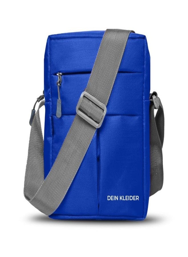 DEIN KLEIDER Unisex Nylon Sling Cross Body Travel Bag (Dark Blue) - Image 1
