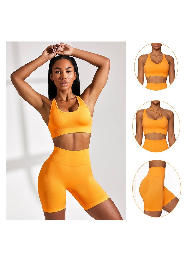 Women's Yoga Fitness Sports Bra Shorts Set - Image 2
