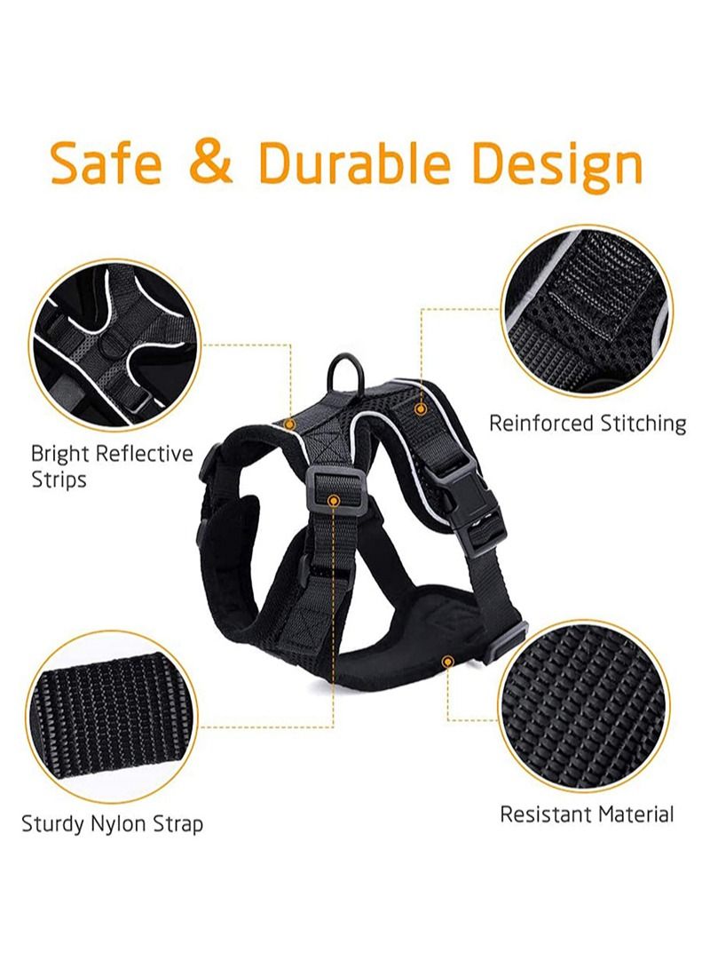Kidle Adjustable Breathable Anti-Choke Cat Chest Harness Leash Size S - Reflective Safe Walking Leash for Outdoor Adult Cats - Image 3