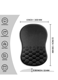 KASTWAVE Wrist Support Mouse Pad, Portable Comfortable Mousepad with Massage Lift, Ergonomic Gaming Mouse Pad Pain Relief, Suitable for Computer, Laptop, Office, Home and Travel  - Image 2