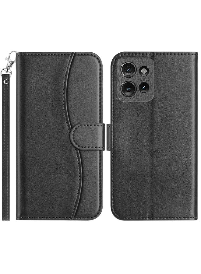 إيروريكس جراب لهاتف موتورولا إيدج 50 مصنوع من الجلد على شكل حرف S قابل للطي المزدوج - Image 1