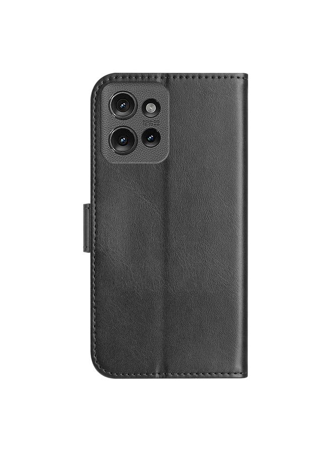 إيروريكس جراب لهاتف موتورولا إيدج 50 مصنوع من الجلد على شكل حرف S قابل للطي المزدوج - Image 3