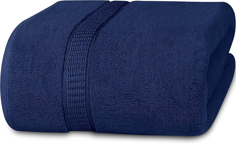 Vocal Store Ultra Soft, Super Absorbent, 100% Cotton 1 Piece Bath Towel Set, 600 GSM, 30 inch x 60 inch (Blue, Set of 1) TW-V07-BLU-1 - Image 1