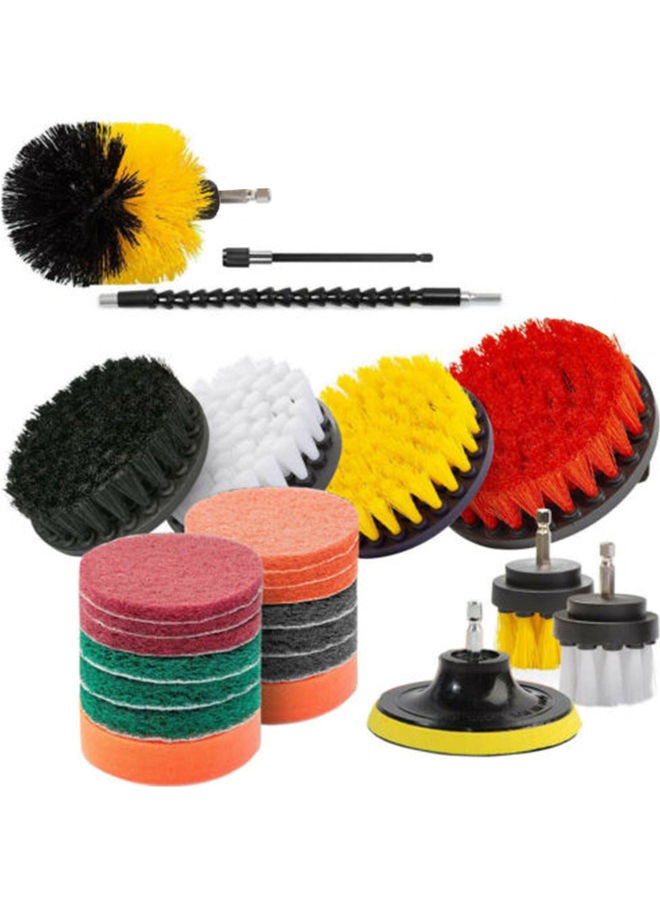 اليشمك طقم ملحقات لفرشاة التنظيف الكهربائية متعددة الأغراض مكون من 24 قطعة . - Image 1