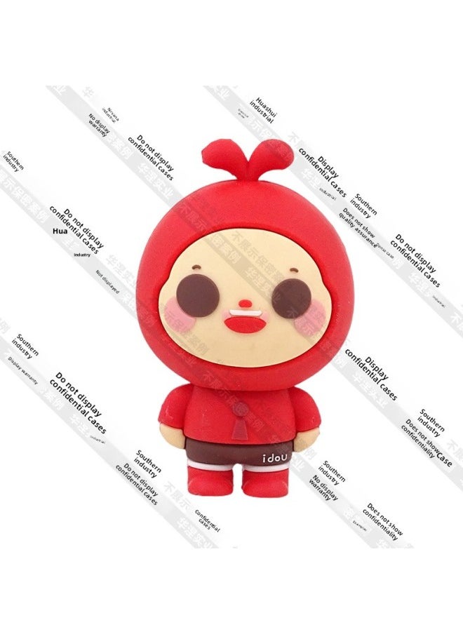 Generic - Cartoon USB Flash Drive Custom Three-dimensional Cute Doll Creative IP Image Compact Mobile Phone Computer Dual-use PVC Soft Rubber USB Flash Drive-Color:Ip Image Computer Mobile Phone Usb Flash Drive-Capacity:8GB - Image 1