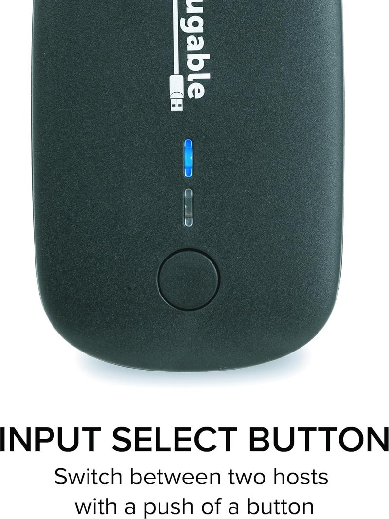 Plugable USB 2.0 Sharing Switch for Easy One-Button USB Device Sharing Between Two Computers - Image 2