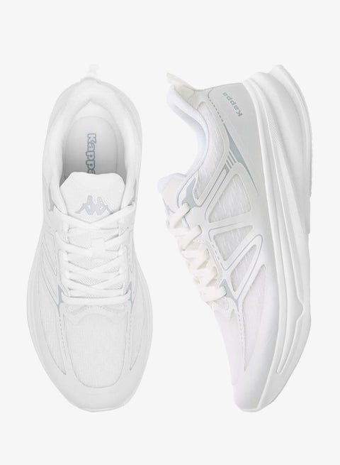 Women Mesh Panel Detail Lace-Up Sports Shoes