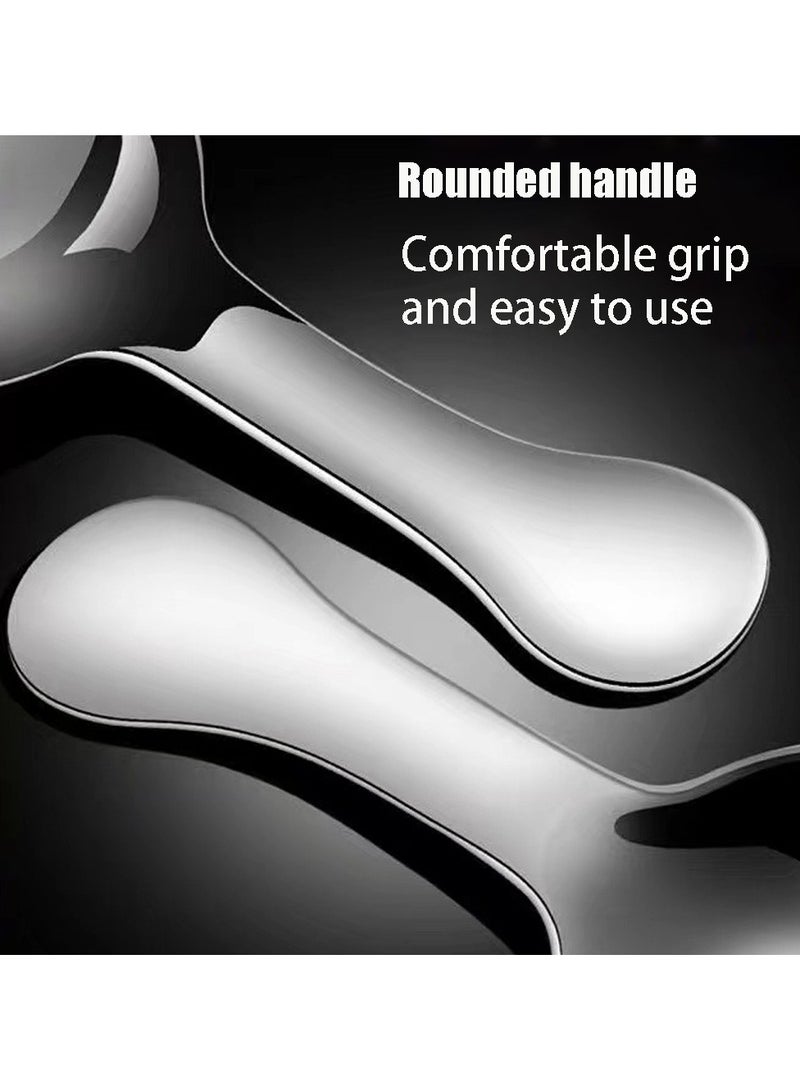 CMGTYYD Stainless Steel Coffee Scoop, Ground Coffee Measure Scoop Set,Bean Espresso Milk Powder Tea Short Handled Scoop, Suitable for Kitchen Stainless Steel Short Handle Spoon,22.5ml,2 Pieces - Image 5
